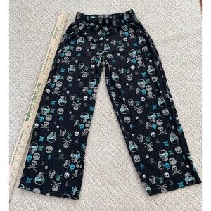 Medium (8/10) Cherokee Sleepwear Kids Youth Fleece Pants Skull Holiday Pattern